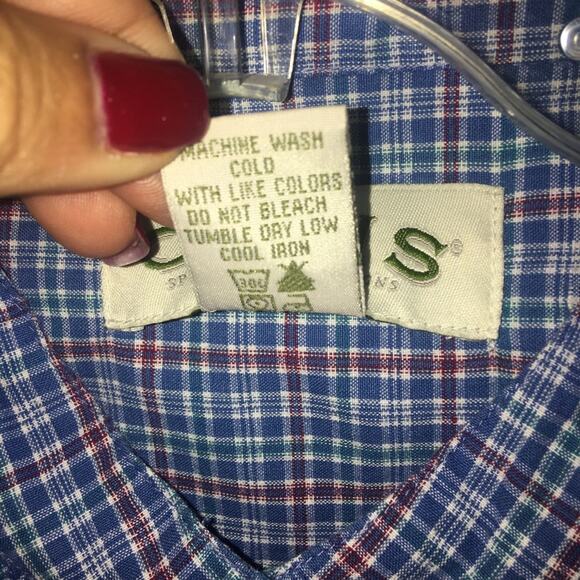 Orvis Women's Shirt Blouse Plaid Long Sleeve Size Medium - Picture 3 of 7